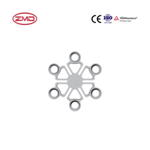 Cranial Interlink Plate IV Snowflake Mesh Non-anodized