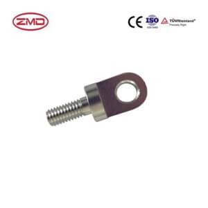 Hinge with threaded end