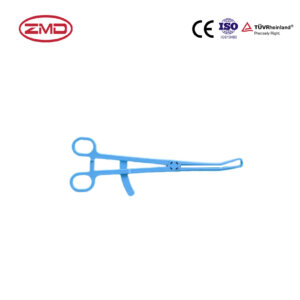 Disposable Gynecological Scissors with Plastic Buckle
