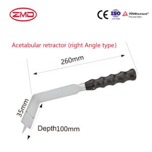 Hip joint Acetabular retractor (right Angle type)